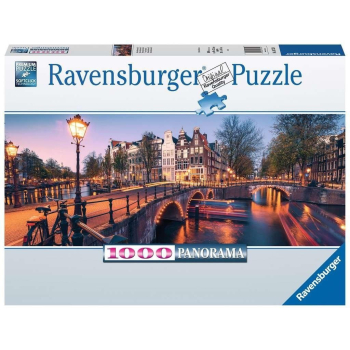 Puzzle 1000 Panorama Amsterdamu